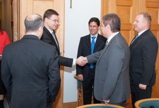 Valdis Dombrovskis at the meeting with the Foreign Investors' Council in Latvia. Riga, 13.01.2012. Photo: flickr.com 