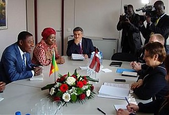 At the meeting with Thomas Yayi Boni. Brussels, 3.04.2014. Photo: flickr.com