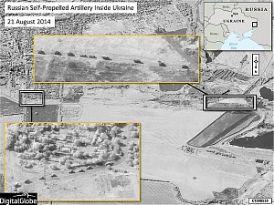 NATO satellite images of Russian combat troops’ invasion.