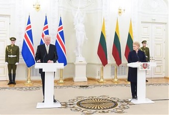 Olafur Ragnar Grimsson and Dalia Grybauskaite. Vilnius, 10.03.2015. Photo: lrp.lt
