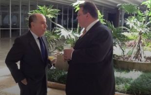 Mauro Vieira and Linas Linkevicius. Photo: urm.lt Mauro Vieira and Linas Linkevicius. Photo: urm.lt