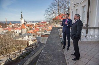 Taavi Roivas and Andrei Galbur. Tallinn, 13.04.2016. Photo: valitsus.ee