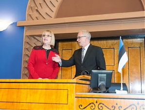 Tsetska Tsacheva and Eiki Nestor. Tallinn, 13.06.2016. Photo: riigikogu.ee