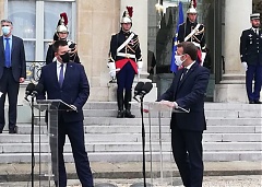 Ratas, Macron sign partnership declaration Ratas, Macron sign partnership declaration