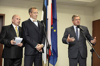 Toomas Hendrik Ilves and Bronisùaw Komorowski. Krynica, 8.09.2010.