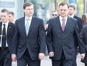 Valdis Dombrovskis  and Petr Necas. Riga, 17.05.2013. Photo: flickr.com