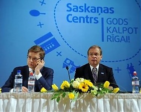 Nils Usakovs and Andris Ameriks. Nils Usakovs and Andris Ameriks.