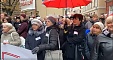 Large number of medics demand fair funding for healthcare in a vocal protest outside Saeima building Large number of medics demand fair funding for healthcare in a vocal protest outside Saeima building