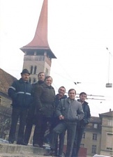 Техническая группа, обеспечивавшая визит Горбачева в Женеву в ноябре 1985 года. Из Риги там были Е. Ермолаев и О.Пяткин. 