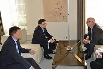 На встрече Дайнюса Павалькиса и президента Фонда президентской стипендии 