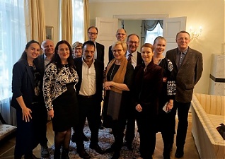 В Посольстве Финляндии в Латвии. Рига, 1 октября 2018 года. Пресс-фото.