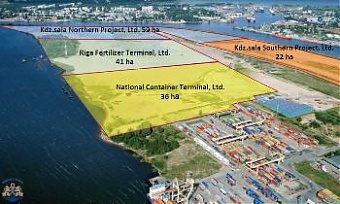 Проекты терминалов на острове Кундзиньсала в Рижском порту. 