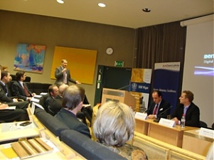 На семинаре AmCham Latvija в SSE Riga. 22.11.2011.