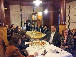 На презентации Riga Economic Forum в Дипломатическом экономическом клубе. Рига, 28.02.2013. 
