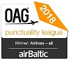 airBaltic признана самой пунктуальной авиакомпанией в мире airBaltic признана самой пунктуальной авиакомпанией в мире