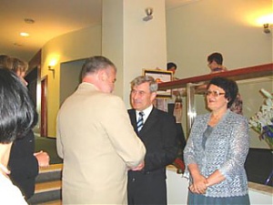 На приеме Посольства Беларуси в Латвии по случаю Дня независимости РБ. Рига, 03.07.2009.
