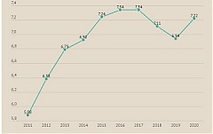 Накопление ПИИ в Латвии идет волнами Накопление ПИИ в Латвии идет волнами