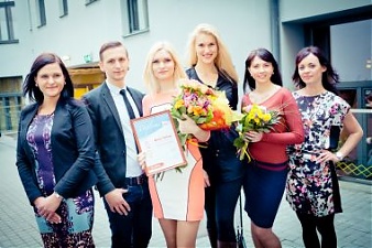Финалисты конкурса лучшего офисного администратора в Латвии в 2014 году.