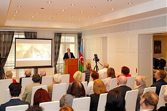 Конференция в посольстве Республики Азербайджан в Латвии. Фото Азертаг.