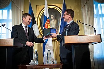 Andrus Ansip and Jyrki Katainen. Helsinki, 11.12.2013. Photo: valitsus.ee
