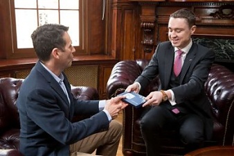 David Plouffe and Taavi Roivas. Photo: valitsus.ee