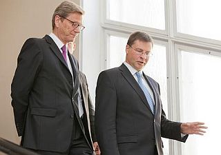 Guido Westerwelle and Valdis Dombrovskis. Riga, 24.08.2012. Photo: flickr.com
