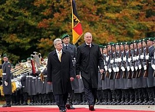 Joachim Gauck and Andris Berzins. Berlin 25.10.2012. Photo: president.lv