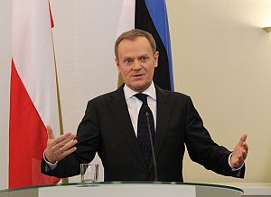 Donald Tusk in Tallinn. Photo: valitsus.ee