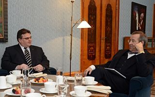 Linas Linkevičius and Toomas Hendrik Ilves. Tallinn, 13.03.2013. Photo: president.ee
