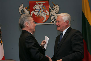 Heinz Fischer and Valdas Adammkus.