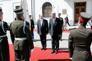 Prince Albert II of Monaco and Valdis Zatlers. Riga, 1.06.2011. Photo: president.lv