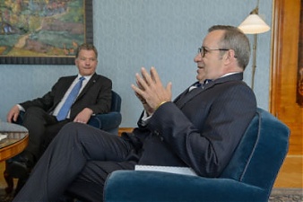 Sauli Niinisto and Toomas Hendrik Ilves. Tallinn, 17.05.2016. Photo: president.ee