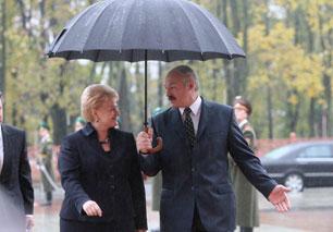 Dalia Grybauskaitė and Alexander Lukashenko. Minsk, 20.10.2010.