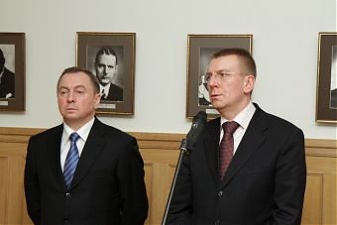 Vladimir Makei and Edgars Rinkevics. Photo: flickr.com
