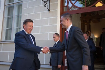 Maris Kucinskis and Taavi Roivas. Tallinn, 7.06.2016. Photo: valitsus.ee