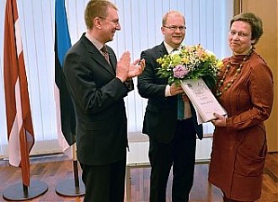 Edgars Rinkevics, Urmas Paet and Maima Grinberga. Photo: flickr.com