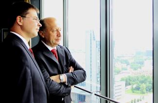 Valdis Dombrovskis and Andrius Kubilius. Vilnius, 29.06.2011. Photo: lrv.lt