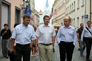 Andrus Ansip, Valdis Dombrovskis and Andrius Kubilius. Riga, 28.08.2011. Photo: flickr.com