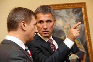 Andrus Ansip and Jens Stoltenberg. Tallinn, 12.10.2011. Photo: valitsus.ee