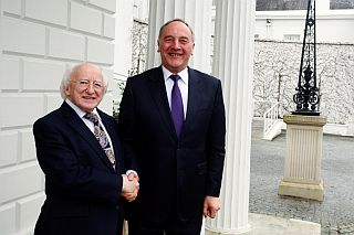 Michael Higgins and Andris Berzins. Dublin, 13.02.2013. Photo: president.lv