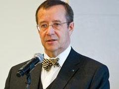 The Estonian President Toomas Hendrik Ilves 