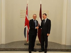 David Lidington and Edgars Rinkevics. Riga, 8.03.2012. Photo: flickr.com