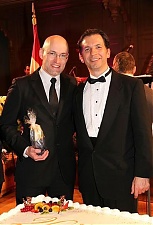 Daniels Pavluts and  Ivars Slokenbergs. Press photo.