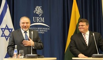 Avigdor Lieberman and Linas Linkevicius. Vilnius, 10.09.2014. Photo: urm.lt
