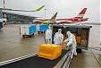airBaltic plane arrives in Riga overnight with 900,000 face masks and 80,000 respirators from China airBaltic plane arrives in Riga overnight with 900,000 face masks and 80,000 respirators from China