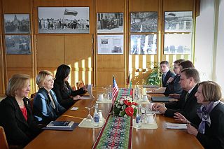 At the meeting of Vydas Gedvilas and Deborah Ann McCarthy. Vilnius, 4.03.2013. Photo: seimas.lt