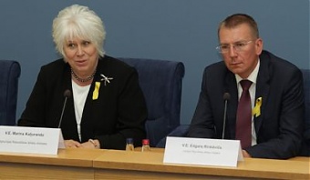 Marina Kaljurand and Edgars Rinkevics. Riga, 19.08.2015. Photo: flickr.com