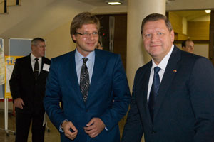Nils Usakovs and Sergei Sidorsky. Riga, 23.09.2010.