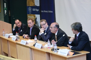 At the AMcham's forum on Latvian ports.