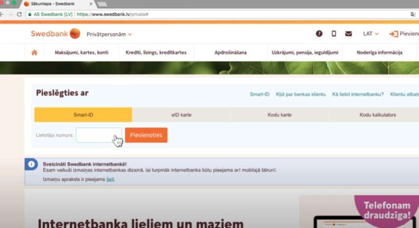 Swedbank informē par būtisku aktualitāti saistībā ar maksājumu nosūtīšanu uz citu banku kontiem